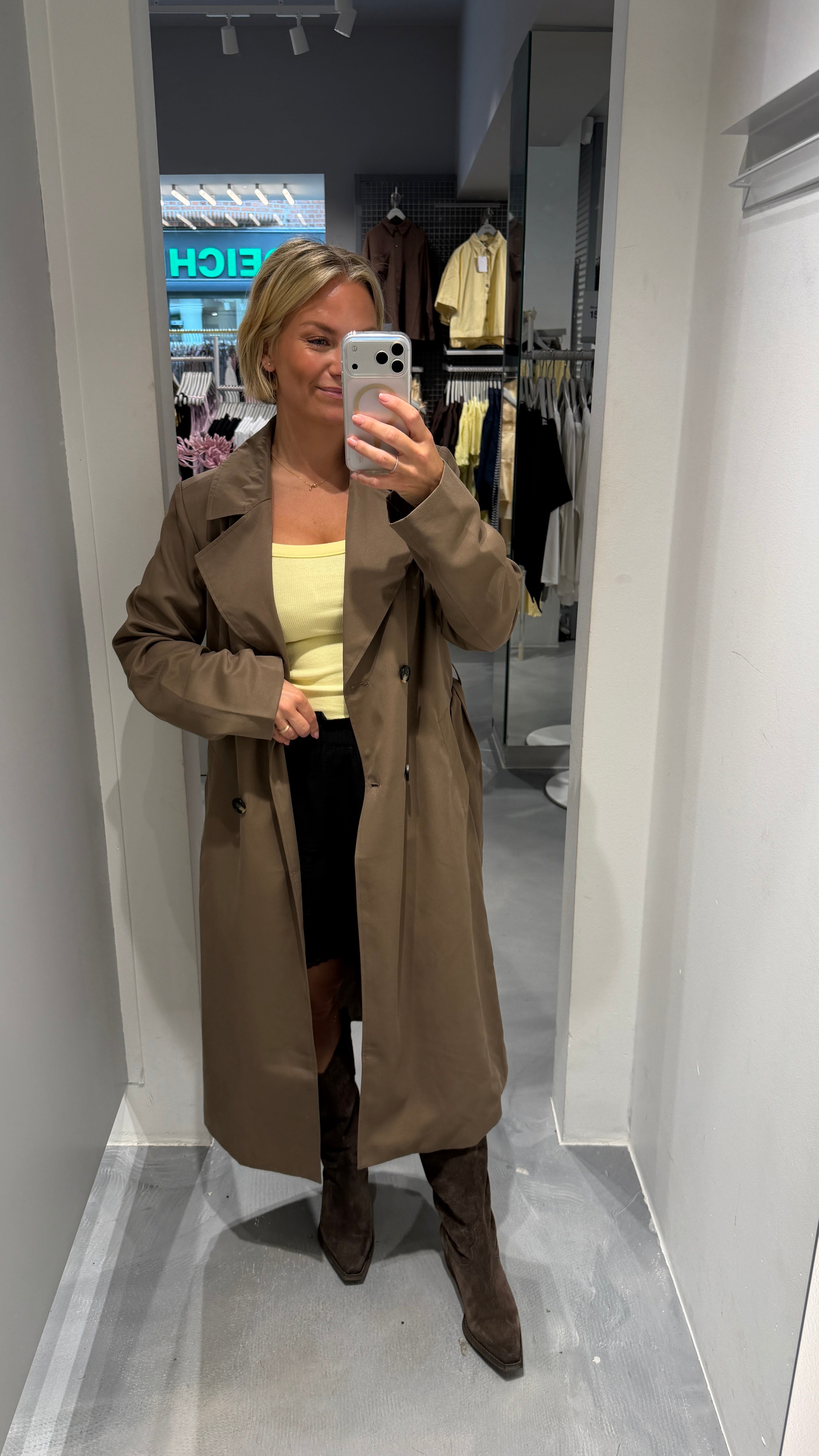 PCSCARLETT Trenchcoat - Brown Lentil